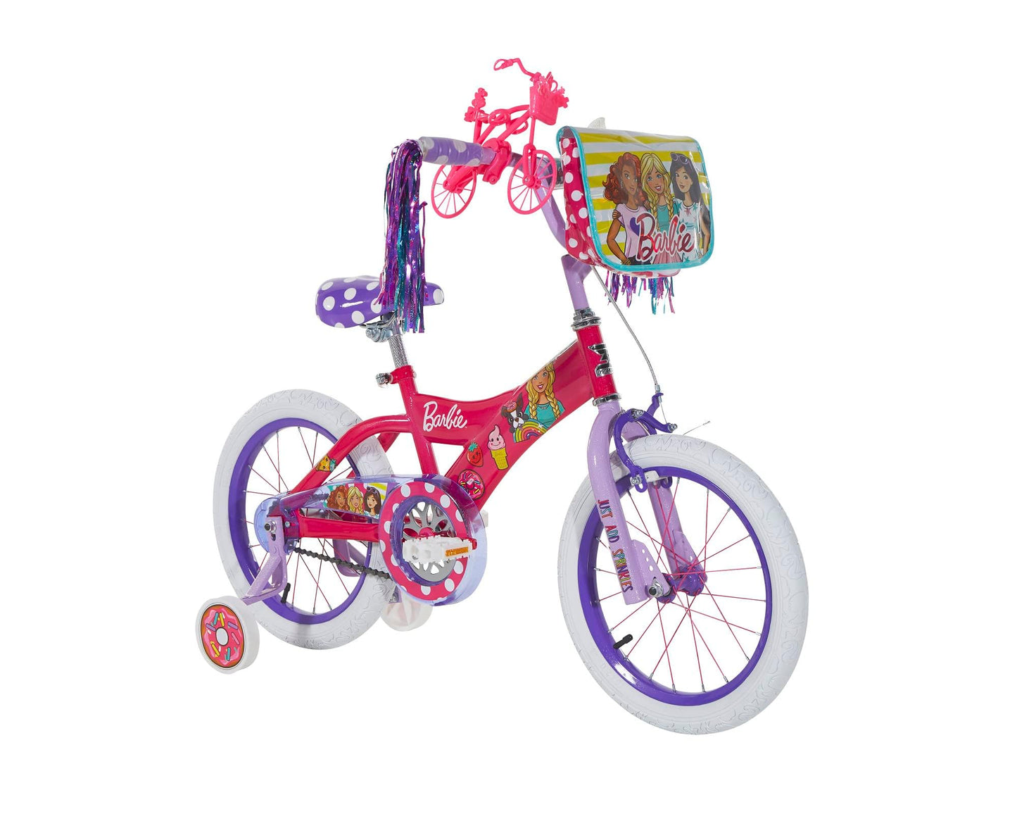 Dynacraft Barbie Sweets 16" Bike, Girls Ages 4-8 Years